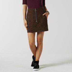 *SOLD* Cheetah Print Miniskirt with Zipper